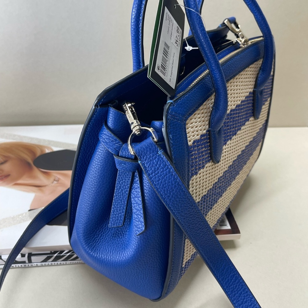 (new+tag) Kate Spade Knott Striped Medium Satchel - Picture 4 of 17